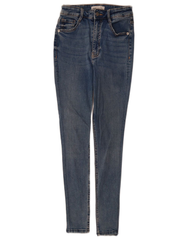 Женские джинсы скинни Zara EU 34 2XS W24 L28 синие