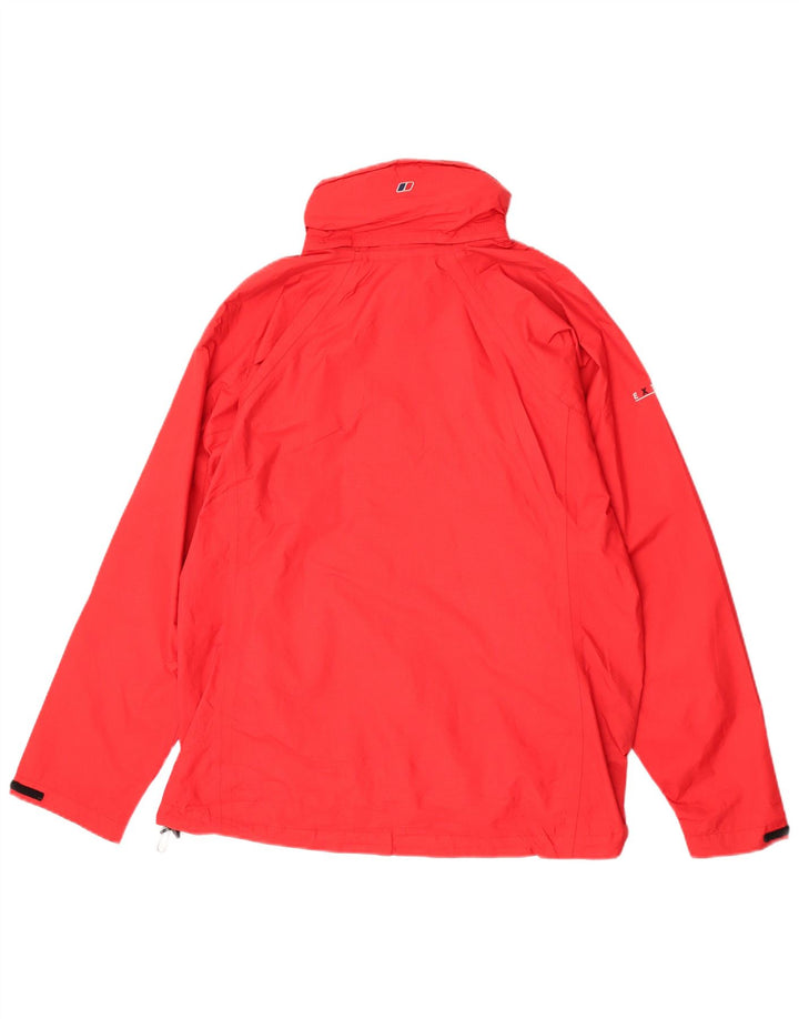 Berghaus Дождевик с капюшоном для мальчиков 13-14 лет, красный нейлон