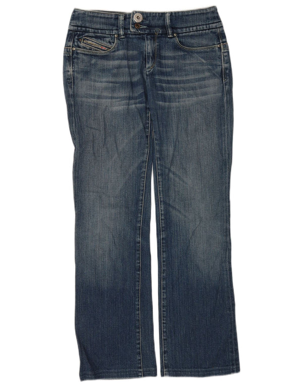 Женские прямые джинсы DIESEL W29 L30 синие, хлопок