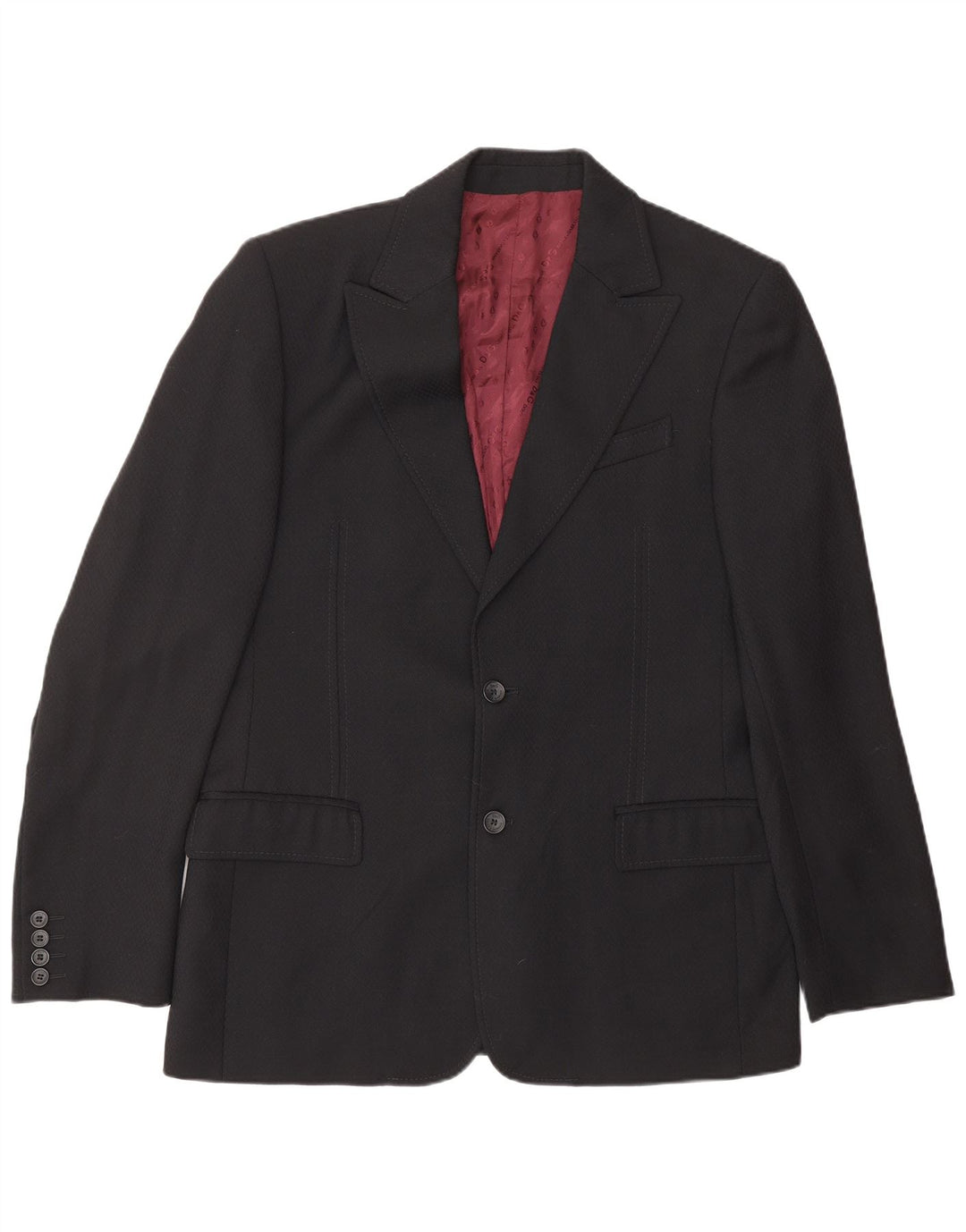 Мужской костюм-двойка DOLCE & GABBANA IT 50, большой W36 L31, черный, новый, шерсть