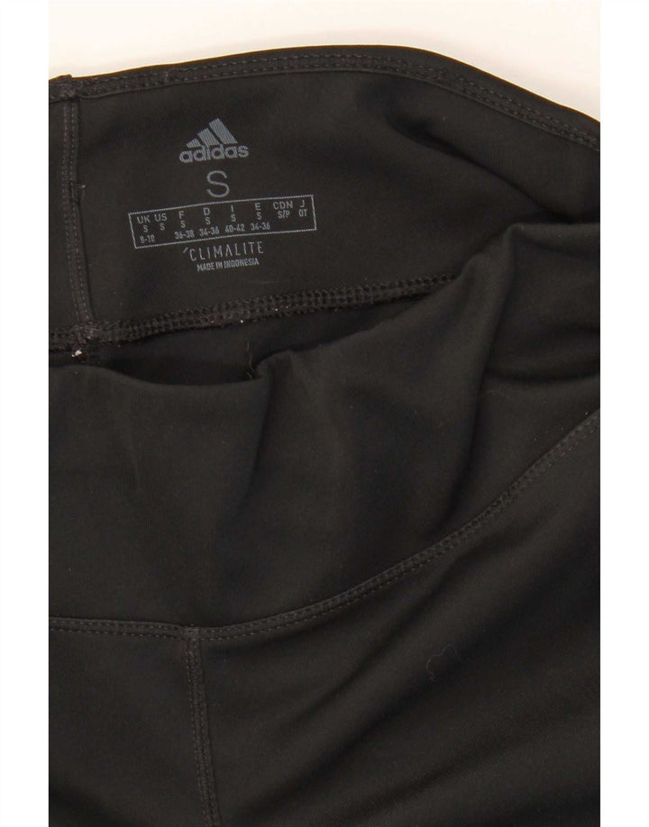 Женские леггинсы-капри Adidas Aeroready UK 8/10, маленькие черные из полиэстера