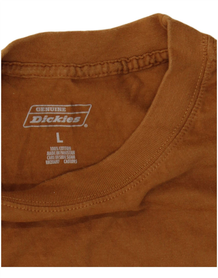 Мужская футболка Dickies, большой коричневый хлопок