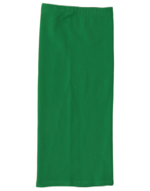 Женская юбка-миди Zara Medium W28, зеленый хлопок