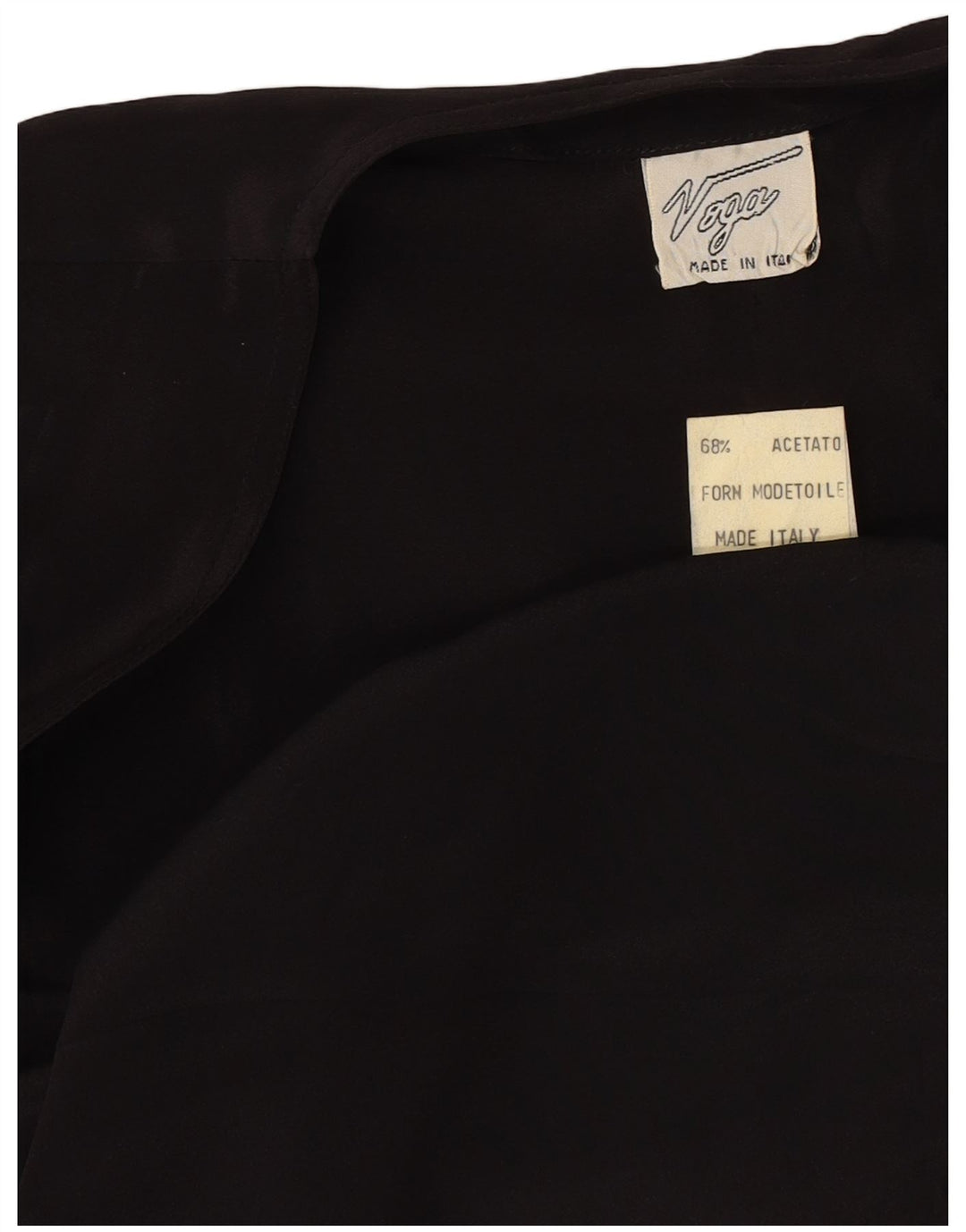 Винтажное женское болеро оверсайз IT 44, средний черный ацетат