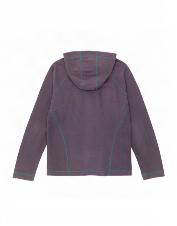 Женская флисовая куртка с капюшоном The North Face UK 14, средний фиолетовый полиэстер