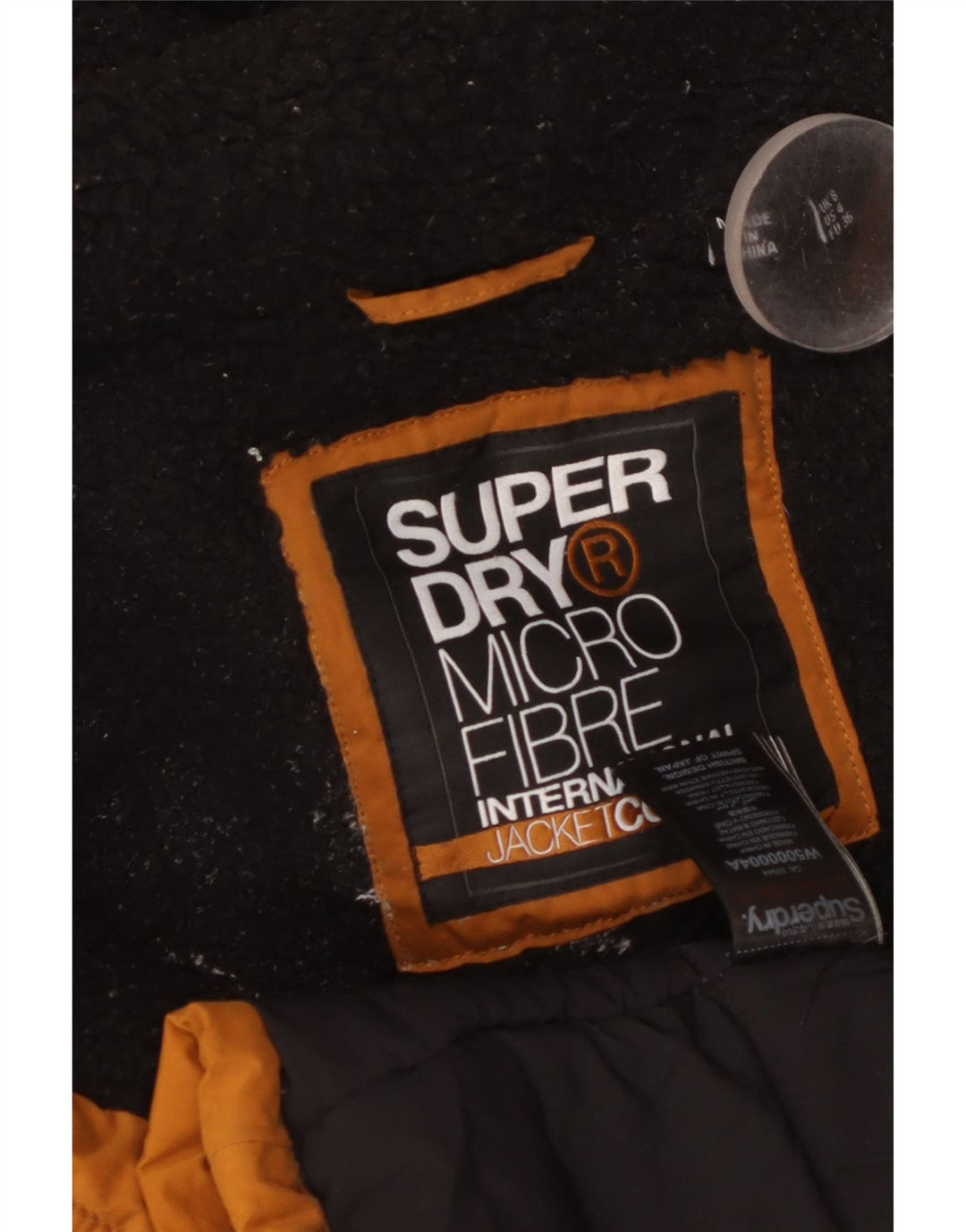 SUPERDRY Женская ветровка с капюшоном UK 8, маленькая оранжевая полиэстер
