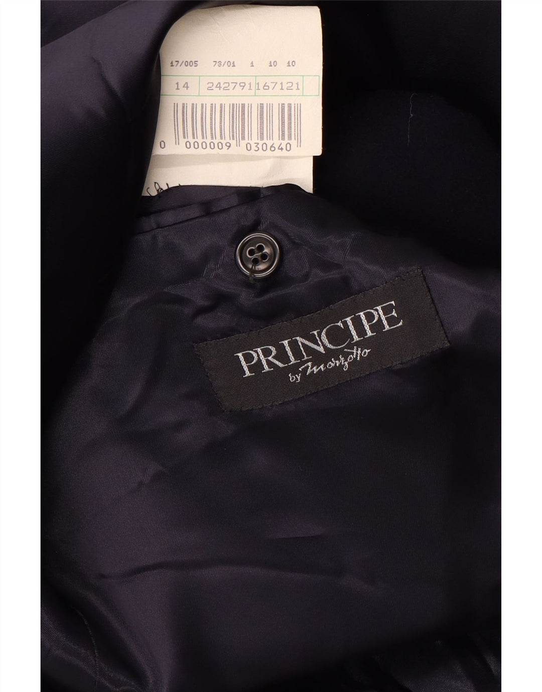 Marzotto Мужское двубортное пальто Principe IT 50, темно-синее