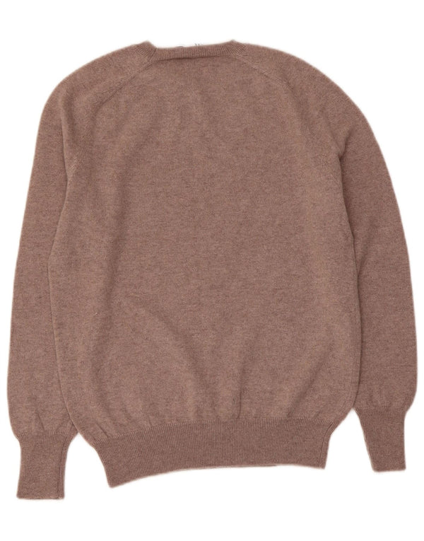 Женский джемпер с круглым вырезом ZARA UK 12, средний коричневый цвет