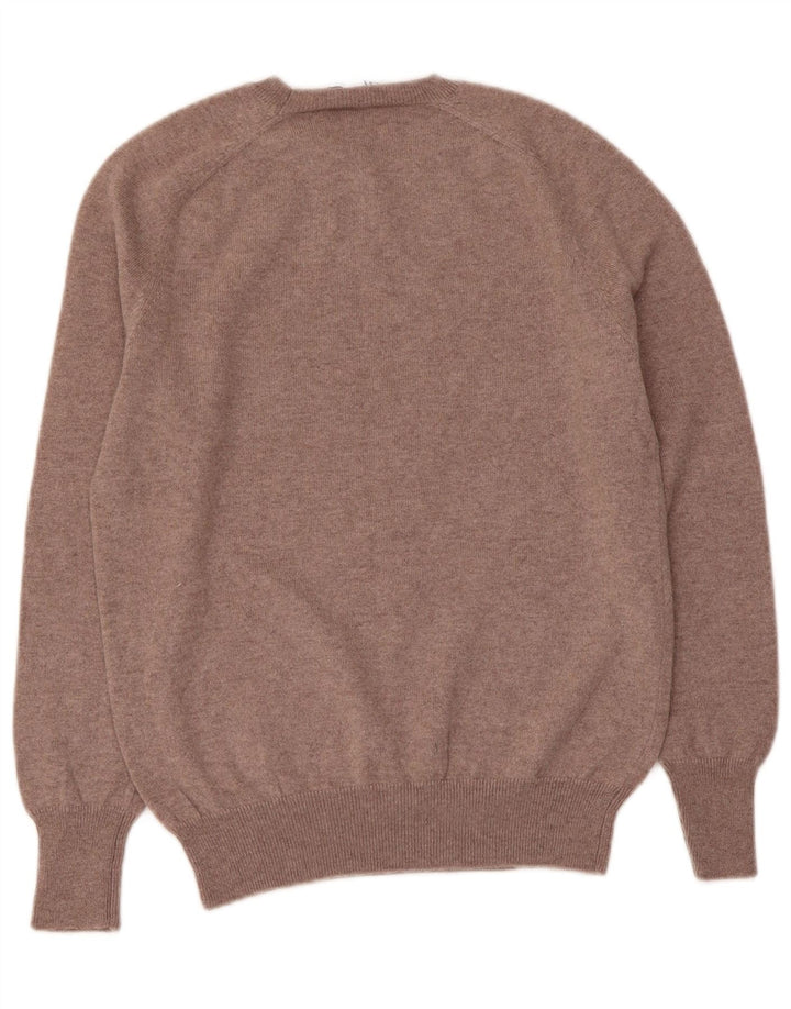 Женский джемпер с круглым вырезом ZARA UK 12, средний коричневый цвет