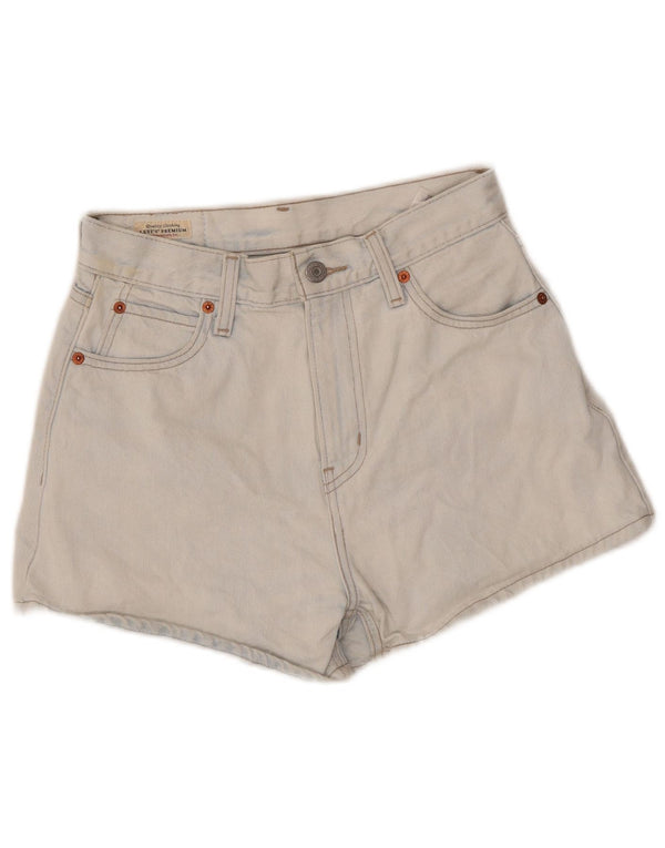 Женские джинсовые шорты с высокой талией LEVI'S W25 XS, синие, хлопок