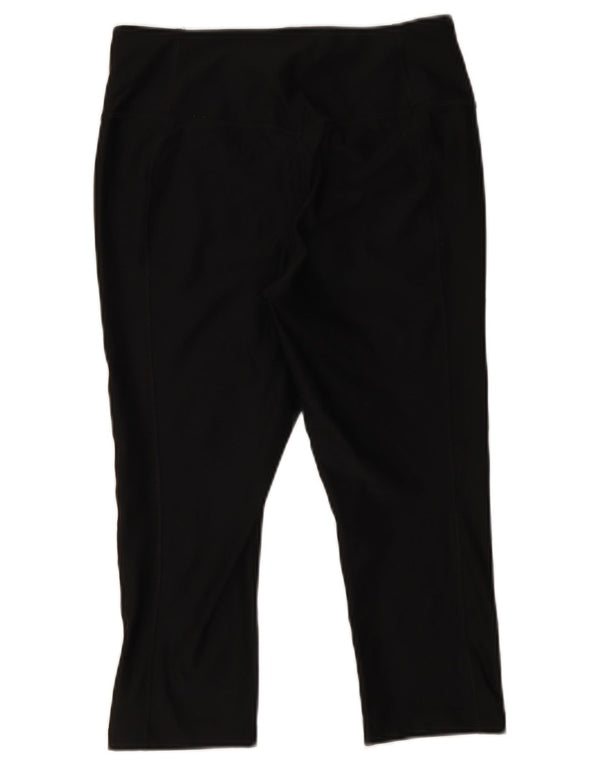 Женские леггинсы-капри Nike Dri Fit UK 14, средний черный, полиэстер
