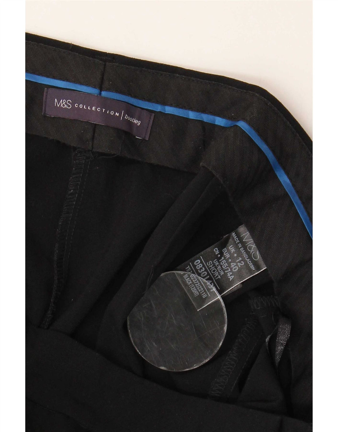 Женские повседневные брюки Marks & Spencer Bootcut UK 12 Medium W32 L28, черные