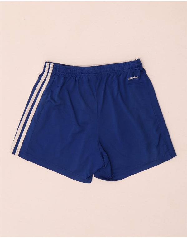 Женские спортивные шорты Adidas Aeroready UK 8/10, маленькие синие, полиэстер