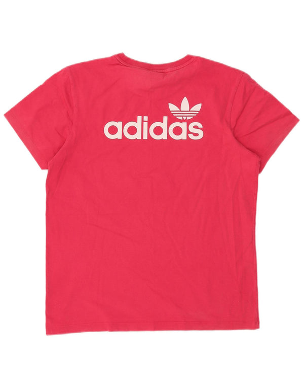 Женская футболка оверсайз с рисунком ADIDAS Top UK 6 XS Розовый