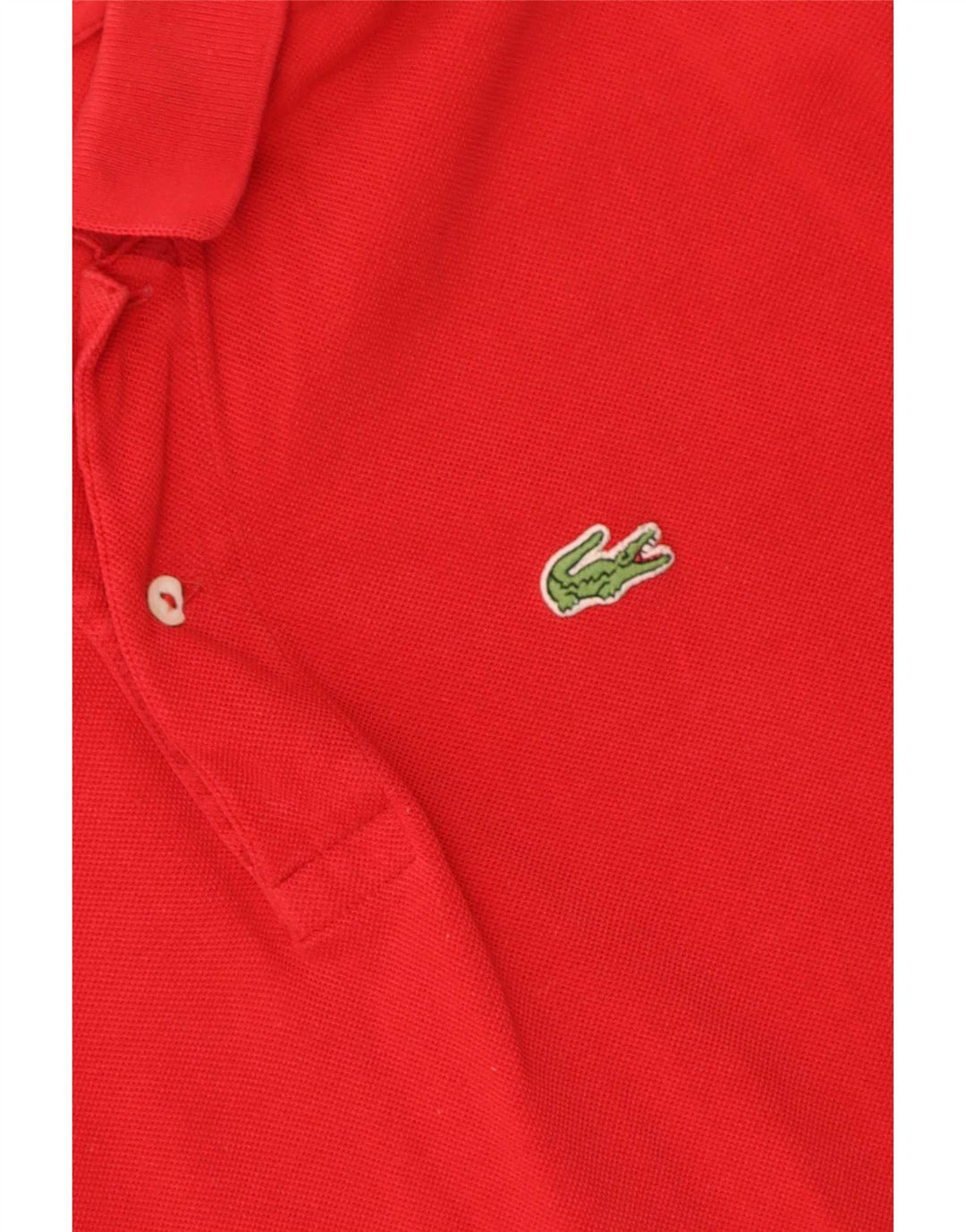 Мужская рубашка-поло Lacoste, размер 7, 2XL, красный хлопок