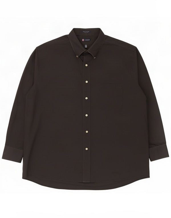 Мужская рубашка обычного кроя Chaps 2XL, черный хлопок