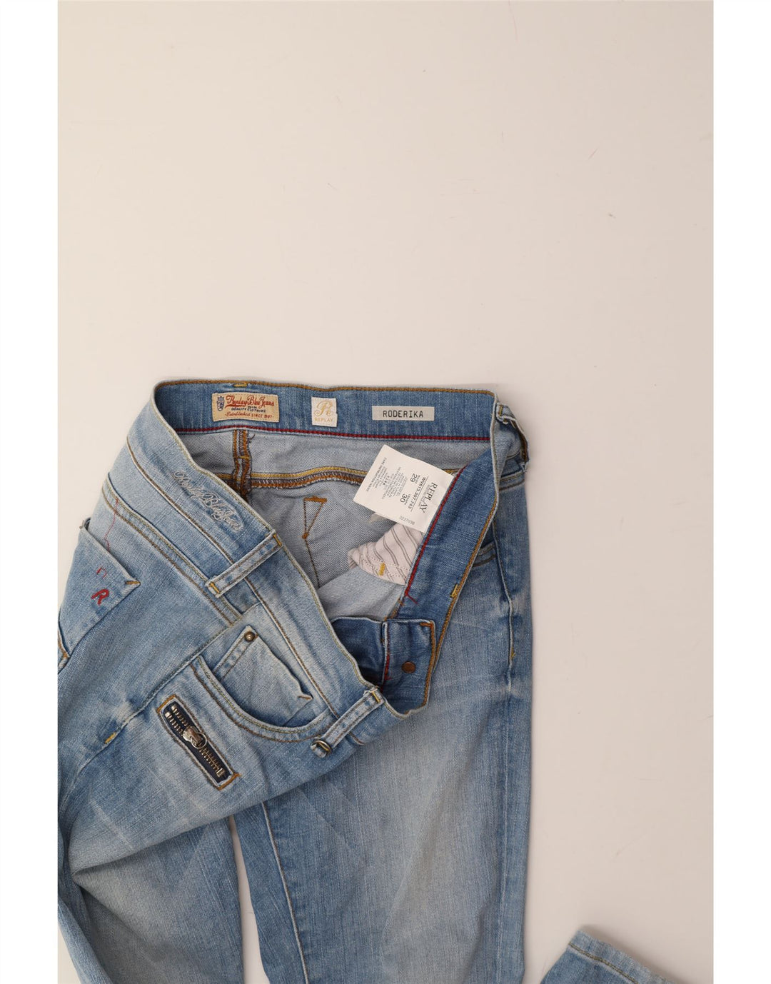 REPLAY Womens Roderika Slim Jeans W29 L30 Blue Cotton Vintage Replay and Second-Hand Replay from Messina Hembry 