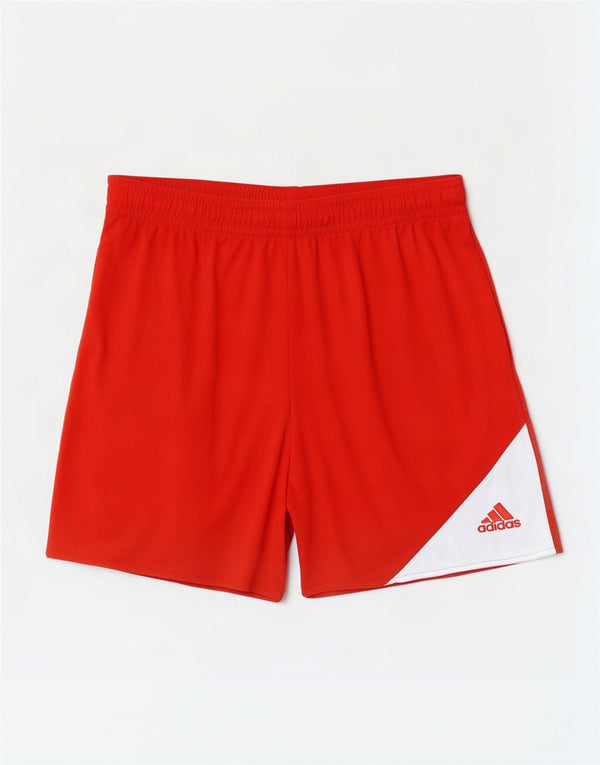 Мужские спортивные шорты Adidas Climalite 2XL, красный полиэстер с цветными блоками