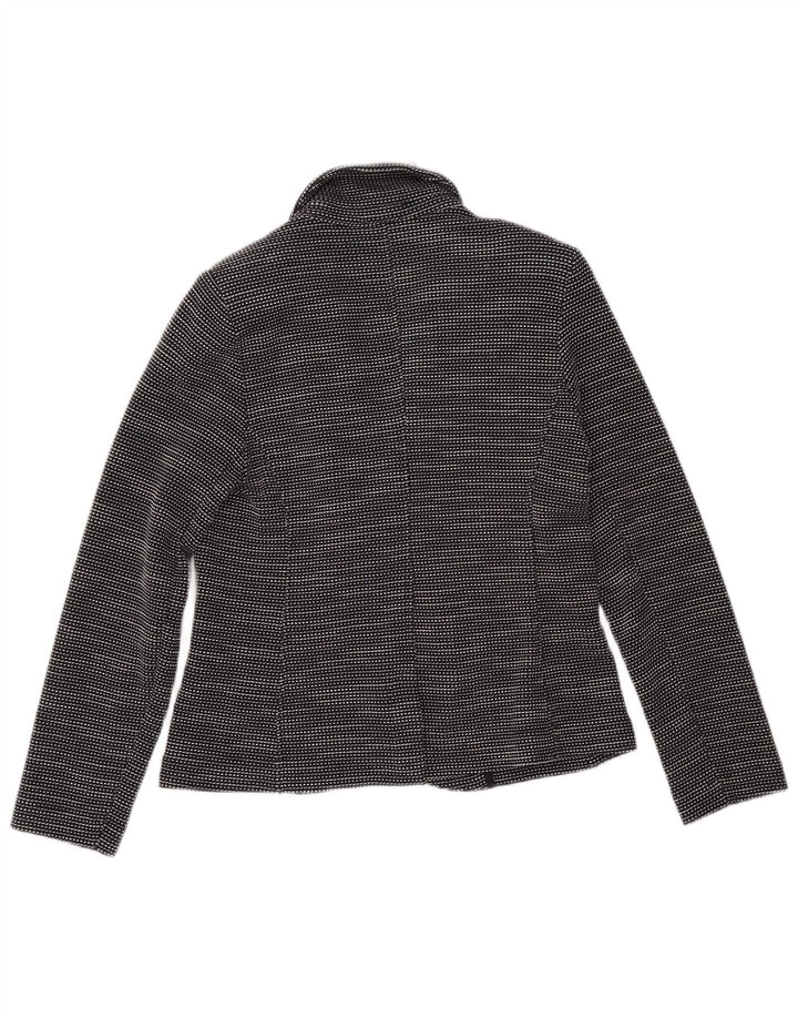 Женский пиджак WHISTLES на 2 пуговицах, Великобритания 10, маленький хлопок в черную полоску