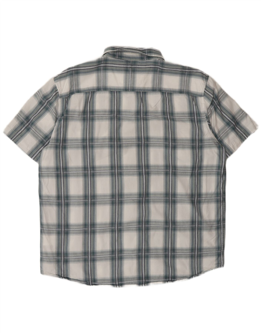 Мужская рубашка с коротким рукавом Wrangler 2XL, синяя клетка, хлопок