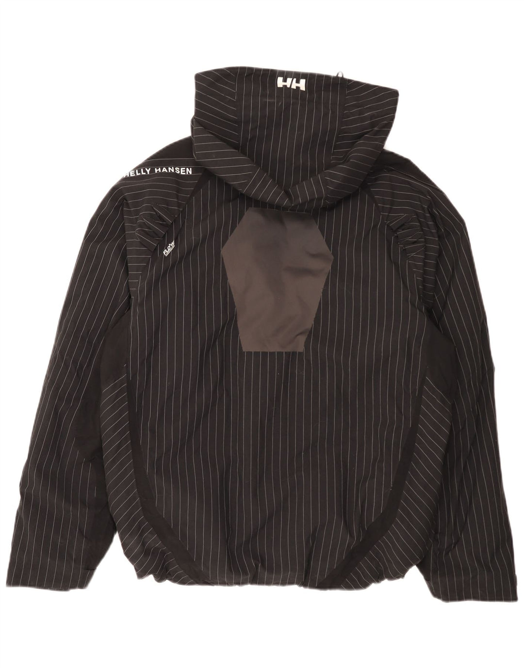 Мужская дождевик с капюшоном Helly Hansen UK 38, средний черный в полоску