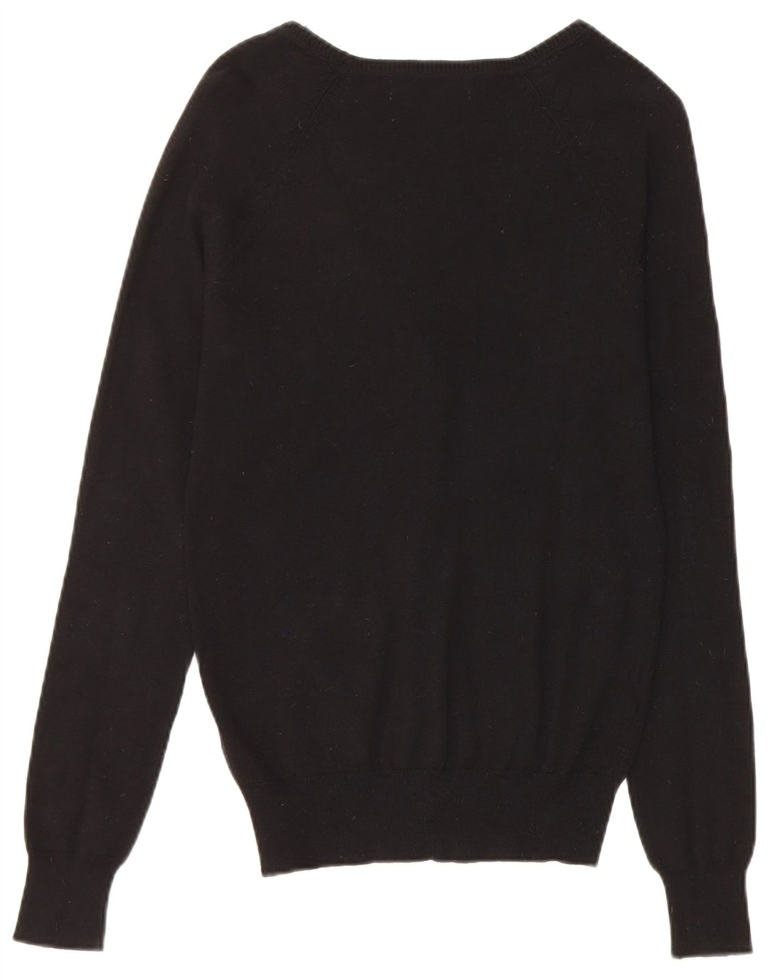 Женский кардиган Zara UK 12, средний черный хлопковый свитер