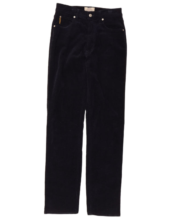 Armani Женские прямые повседневные брюки W31 L32 Темно-синие хлопковые