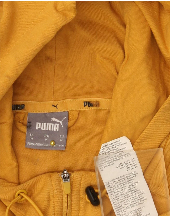 Мужской джемпер с капюшоном Puma из хлопка среднего желтого цвета