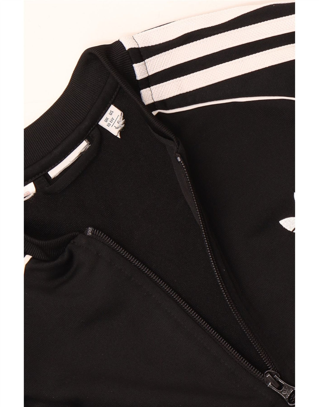 Спортивный костюм Adidas для девочек, верхняя куртка 10-11 лет, черный