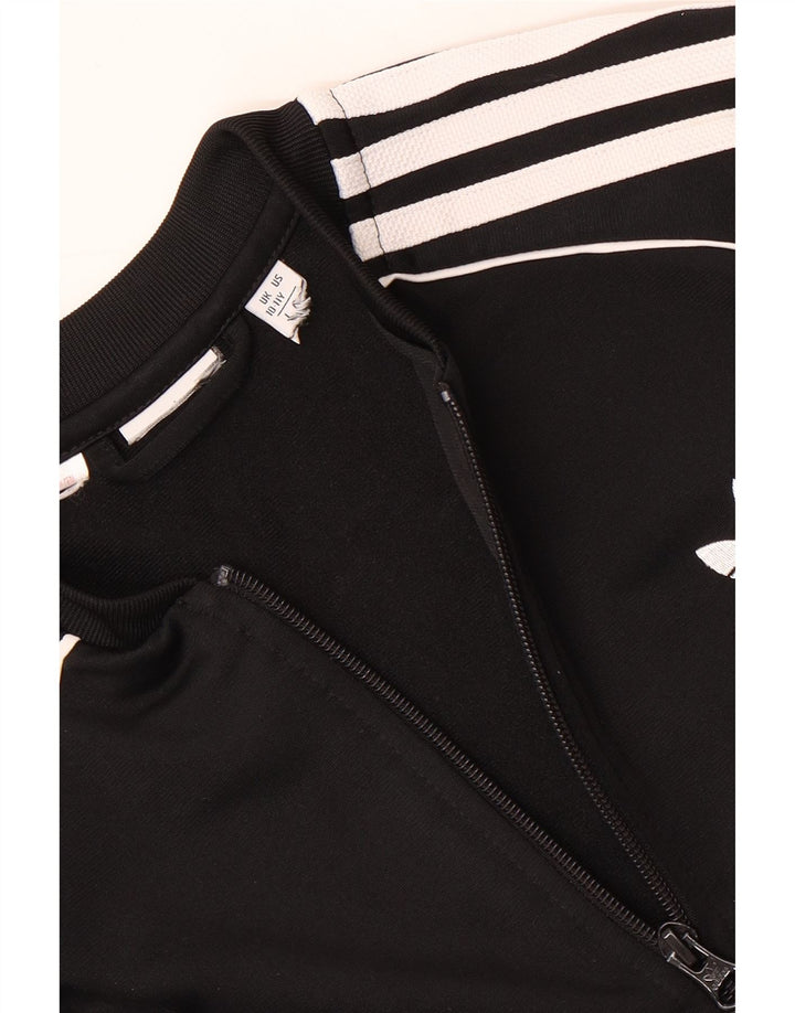 Спортивный костюм Adidas для девочек, верхняя куртка 10-11 лет, черный