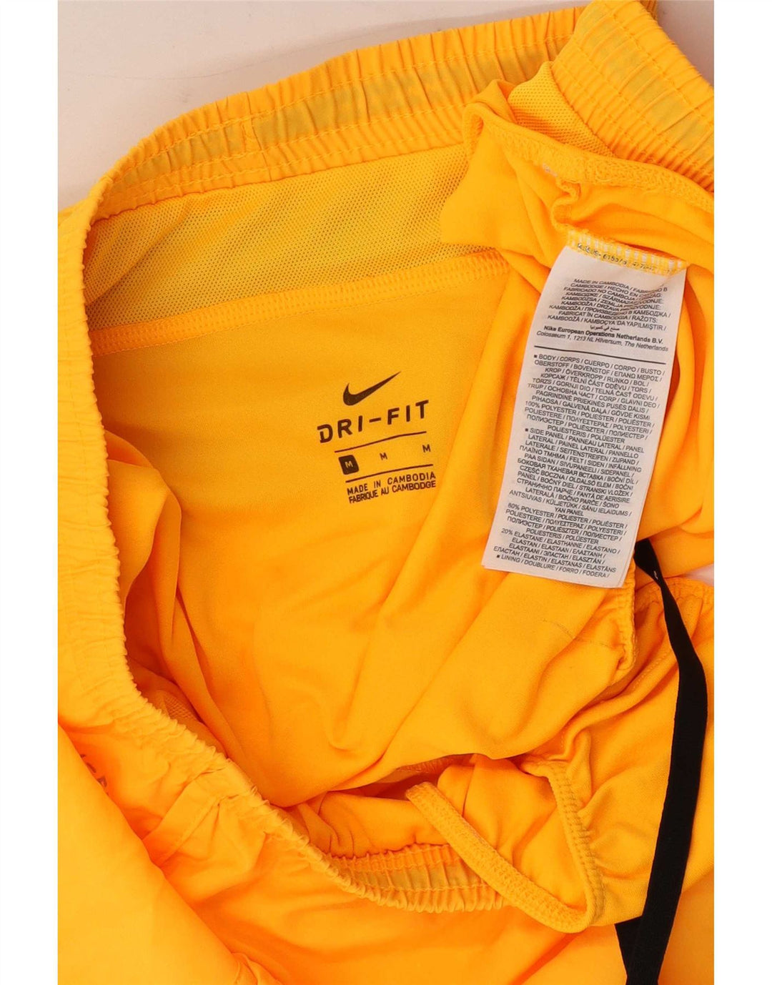 Женские спортивные шорты Nike Dri Fit UK 14, средний оранжевый полиэстер