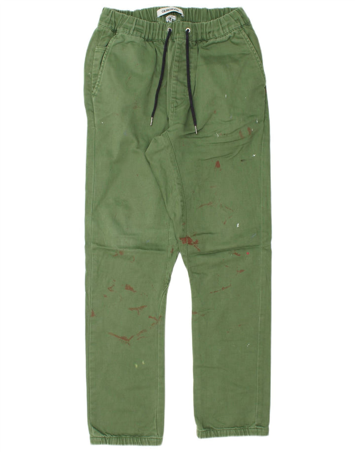 Мужские прямые брюки чинос Quiksilver Medium W30 L30, зеленый полиэстер
