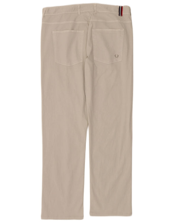 Мужские прямые повседневные брюки Fred Perry IT 52 XL W34 L30 серые, хлопок