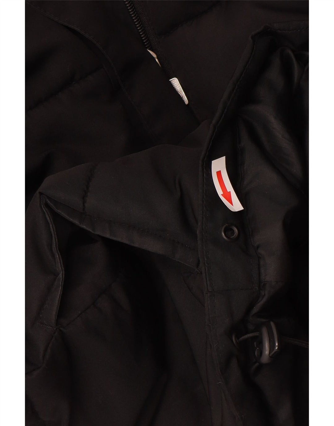 Женская утепленная куртка оверсайз с капюшоном Ellesse UK 8, маленький черный полиэстер