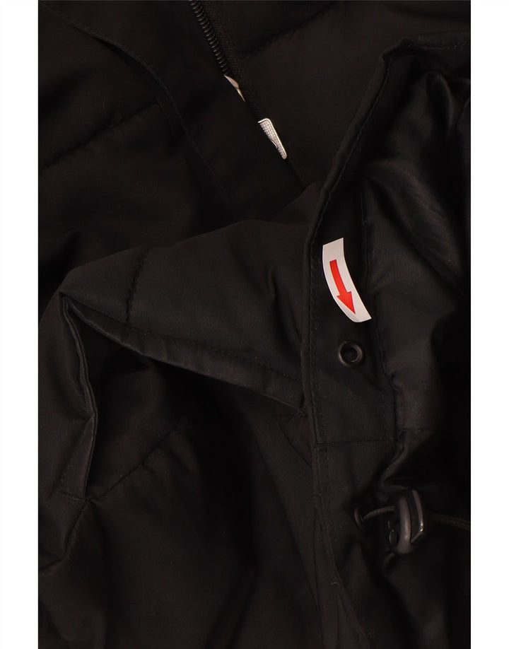 Женская утепленная куртка оверсайз с капюшоном Ellesse UK 8, маленький черный полиэстер
