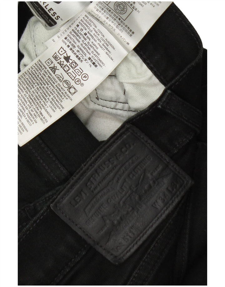 Мужские джинсы Levi's 511 Slim W34 L34, черный хлопок