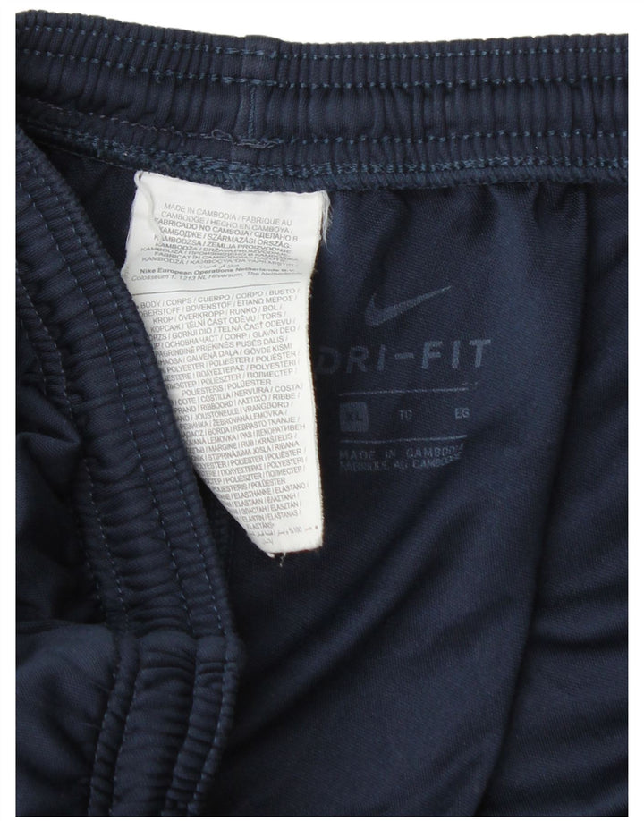 Мужские спортивные брюки Nike Dri Fit XL темно-синие из полиэстера