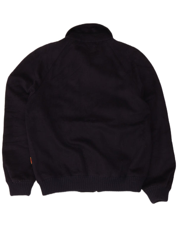 Steinbock Mens Bomber Jacket IT 52 XL Navy Blue Virgin Wool