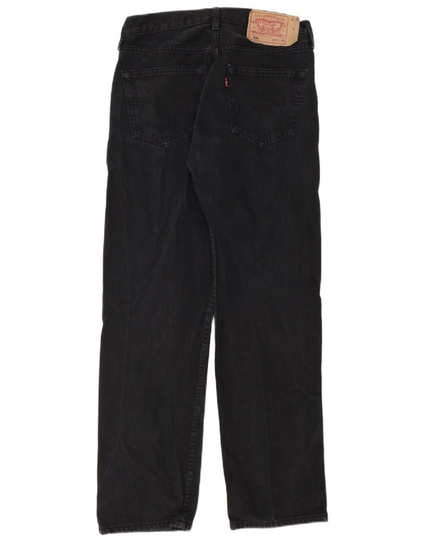 Женские прямые джинсы Levi's 501 W32 L30, черный хлопок