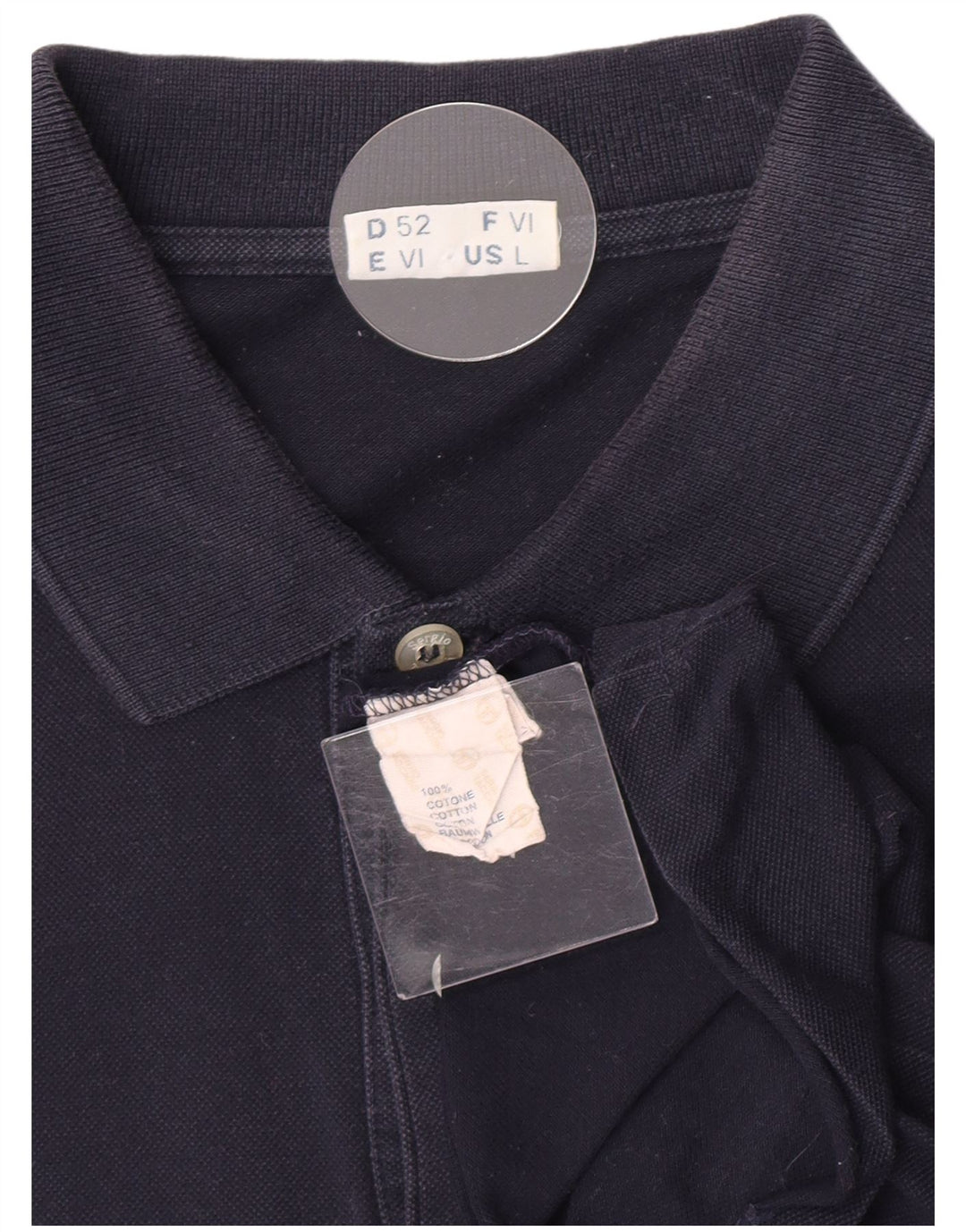 Мужская рубашка-поло Sergio Tacchini, темно-синяя, хлопковая