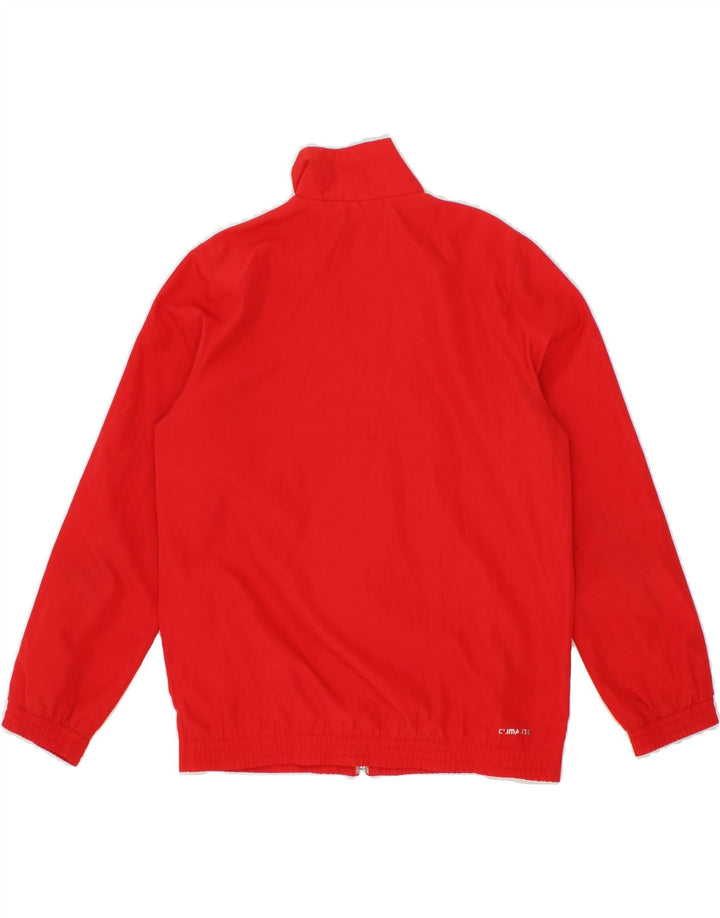 ADIDAS Boys Tracksuit Top Jacket 9-10 Years Red Polyester Vintage Adidas and Second-Hand Adidas from Messina Hembry 
