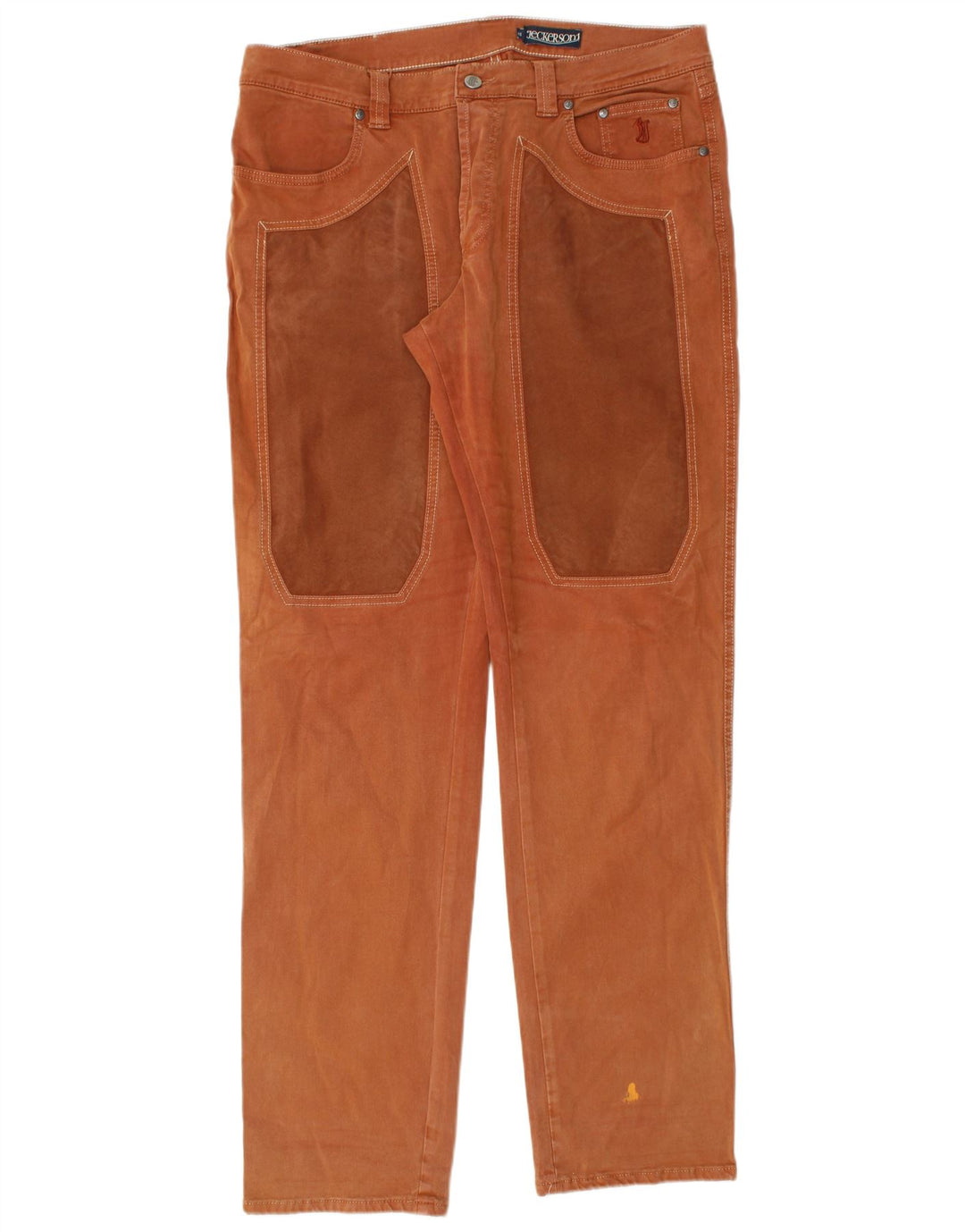 JECKERSON Мужские прямые повседневные брюки W40 L35 Коричневые хлопковые