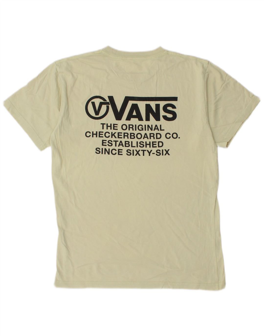 Мужская футболка классического кроя с рисунком Vans, маленький желтый