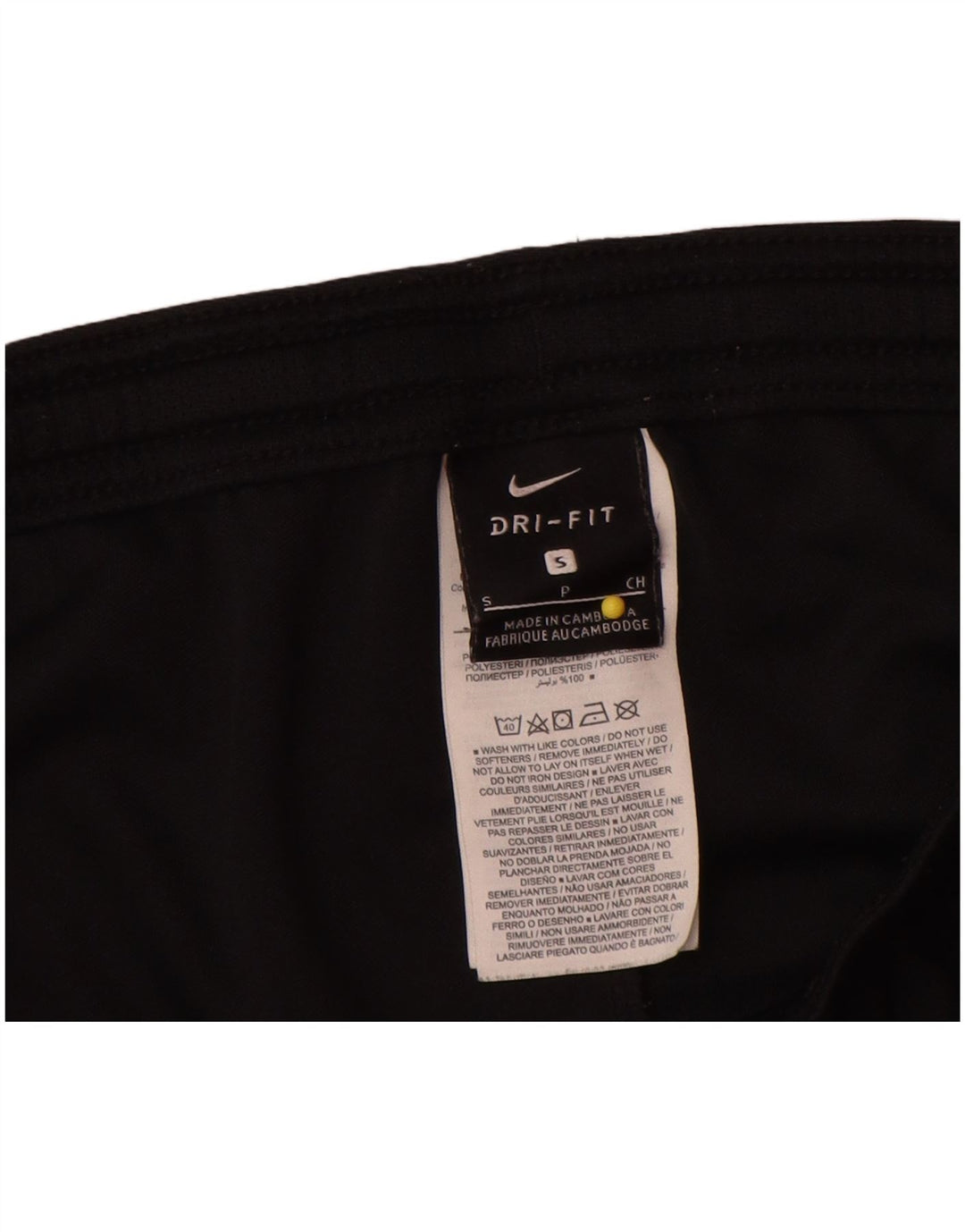 Мужские спортивные шорты Nike Dri Fit, маленькие черные, из полиэстера