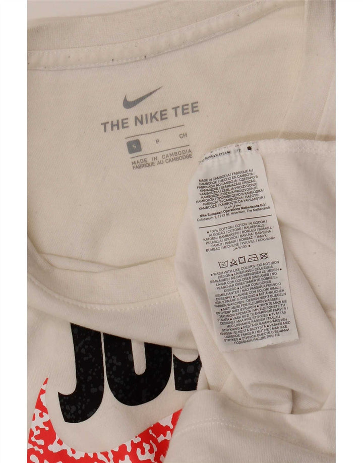 Мужская футболка с рисунком Nike, маленький белый хлопок