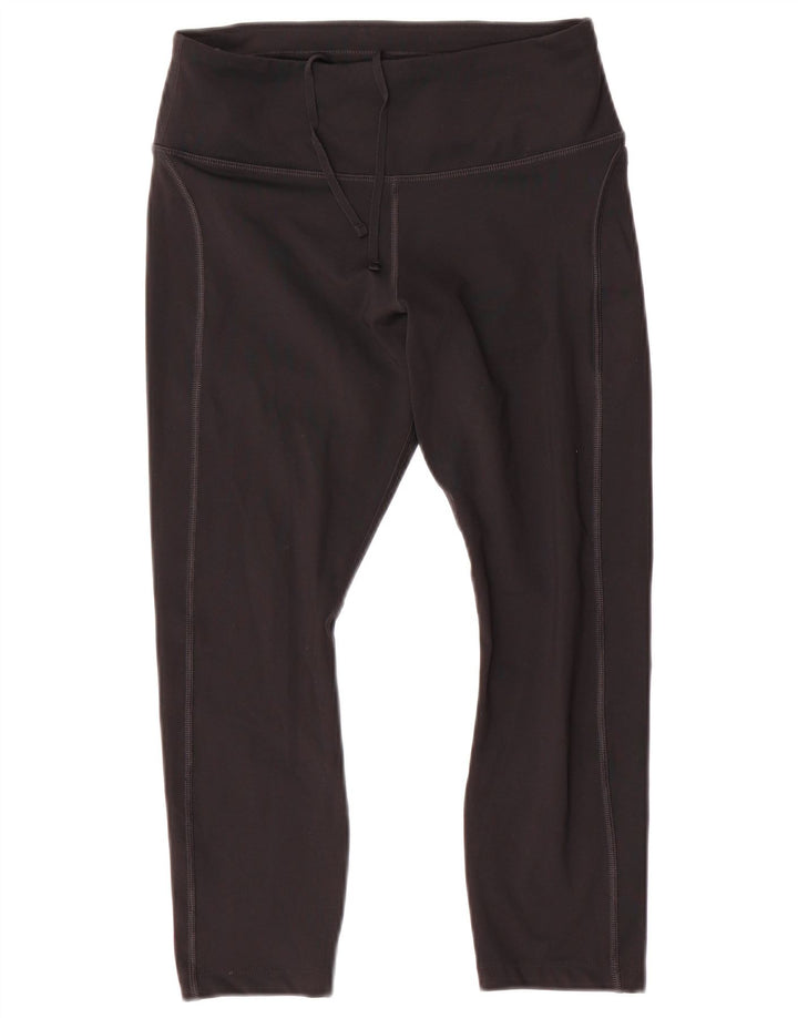 Женские леггинсы-капри Nike Dri Fit UK 14, средний черный, полиэстер