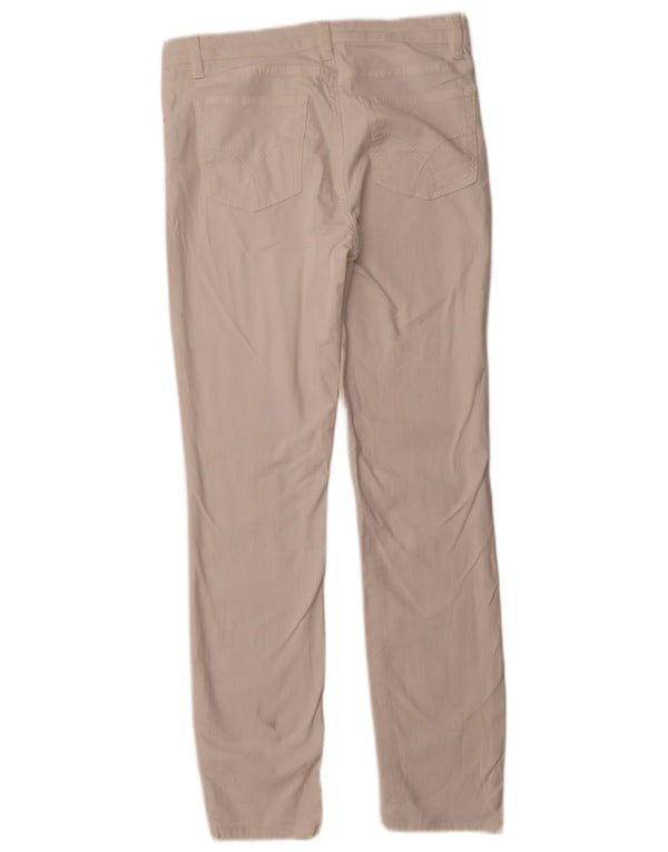 ЭКИПАЖНАЯ ОДЕЖДА Женские узкие повседневные брюки UK 12 Medium W30 L29 Белые