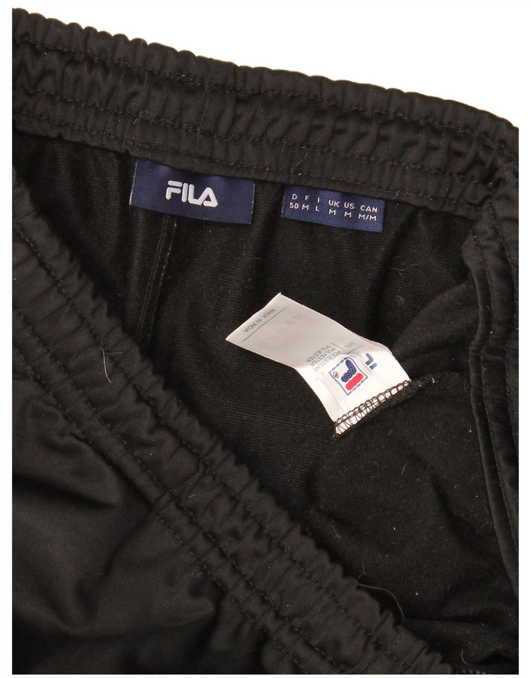 Женские спортивные брюки Fila UK 14, средний черный, полиэстер с цветными блоками