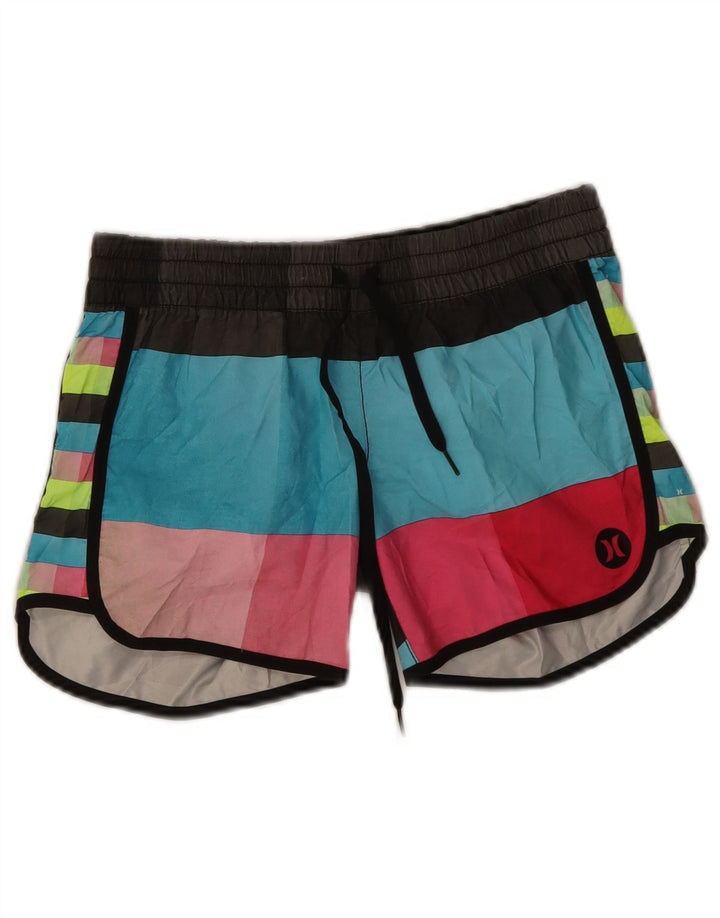 Мужские шорты для плавания Hurley XS, разноцветный полиэстер с цветными блоками