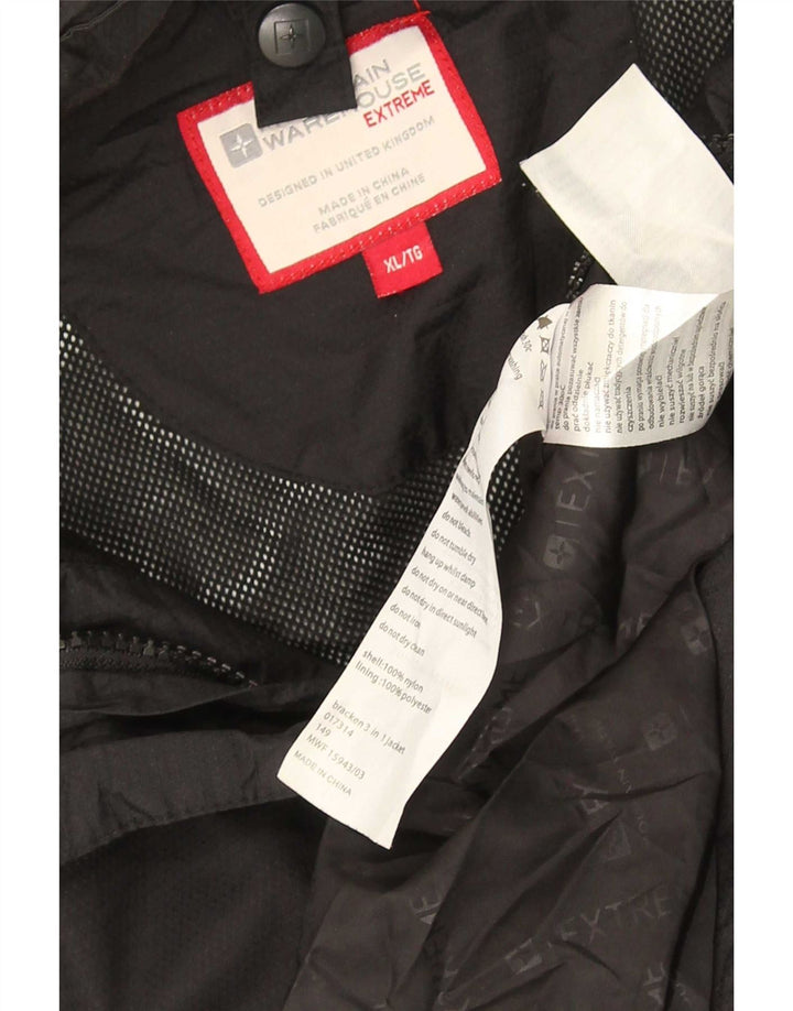 Мужская дождевик Mountain Warehouse UK 42 XL, черный полиэстер